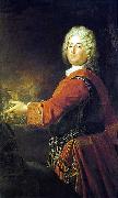 Portrait of Christian Ludwig Markgraf von Brandenburg Schwedt antoine pesne